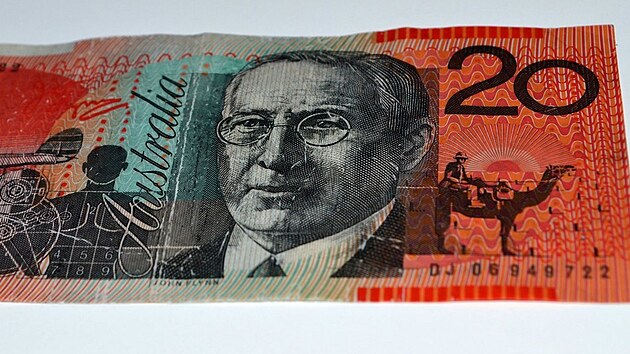 Na dvacetidolarové australské bankovce je zobrazen presbyteriánský duchovní John Flynn. (2. února 2023)