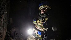 Ukrajinské jednotky na front� u m�sta Vuhledar (7. února 2023)