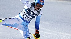 Mikaela Shiffrinová v kombinaním slalomu na mistrovství svta.