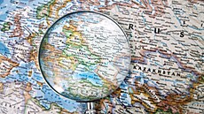 Ukrajina na map� Evropy