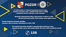 Policisté rozvsili po Vratislavicích varovné letáky.