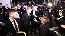 Petr Pavel a Petr Fiala ve volebním �tábu p�i prezidentských volbách (Praha,...