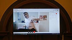 Uvznný gruzínský exprezident Michail Saakavili se objevil na obrazovce...