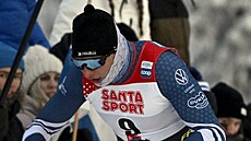 Český lyžař Ondřej Černý během sprintu v Ruce