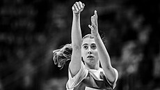 Dominika Paurová na tréninku eských basketbalistek