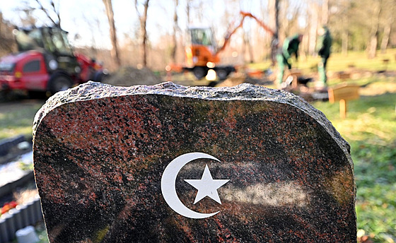 Muslimský hrob v nmeckém Erfurtu (19. ledna 2023)
