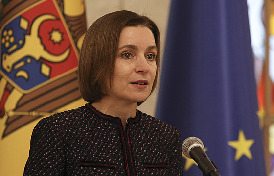 Moldavská prezidentka Maia Sanduová (10. února 2023)