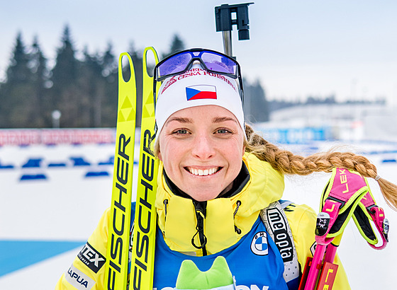 eská biatlonistka Markéta Davidová po sprintu na MS v Oberhofu.