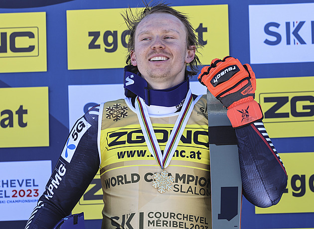 Kristoffersen ovládl na MS slalom, Ginnis zajistil Řecku historickou medaili