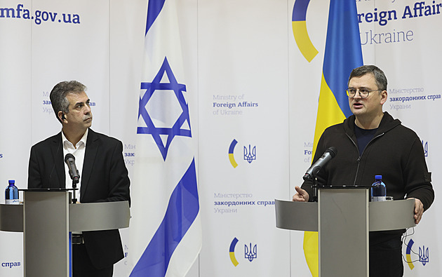 „Stojíme při vás.“ Šéfdiplomat Izraele je poprvé od začátku války na Ukrajině
