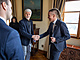 Zvolený prezident Petr Pavel se v Hrzánském paláci seel s ministrem pro místní...