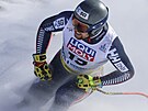 Nor Aleksander Aamodt Kilde v cíli sjezdu na MS v alpském lyování 2023.