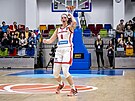Radost kapitánky eských basketbalistek Renáty Bezinové.
