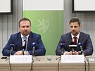 Ministr ivotního prostedí Marian Jureka (KDU-SL) a nový editel eské...