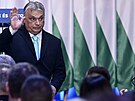 Maarský premiér Viktor Orbán pi kadoroním projevu o stavu zem (18. února...
