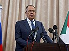 Ruský ministr zahranií Sergej Lavrov na setkání v súdánském Chartúmu (9. února...