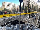 Raketa dopadla do tvrti Kfar Súsa a zasáhla bytový dm v blízkosti velkého...