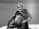 Ladislav Mrkvika a Miroslav Moravec ve filmu Bratr ak (1972)
