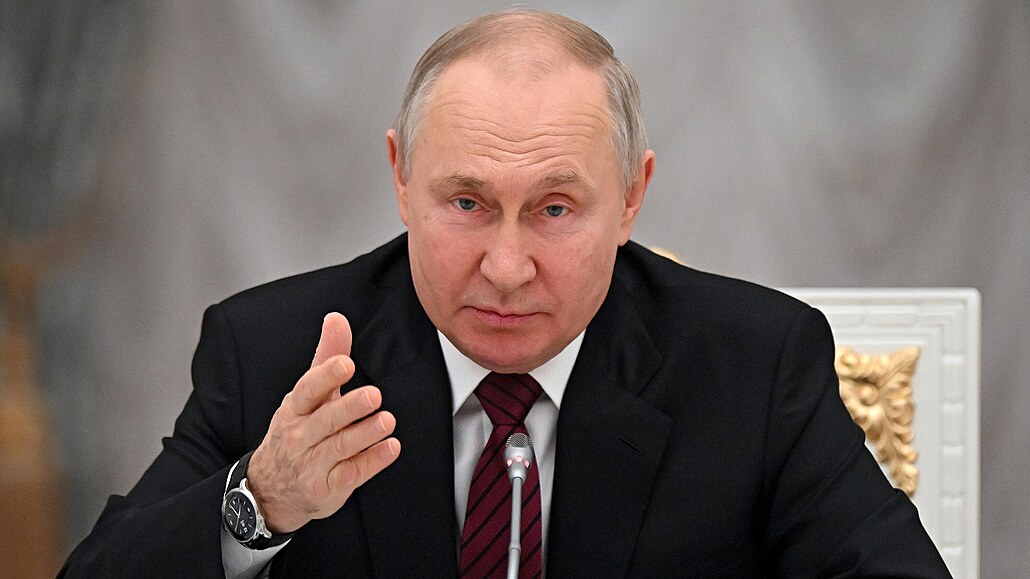 Ruský prezident Vladimir Putin (8. února 2023)