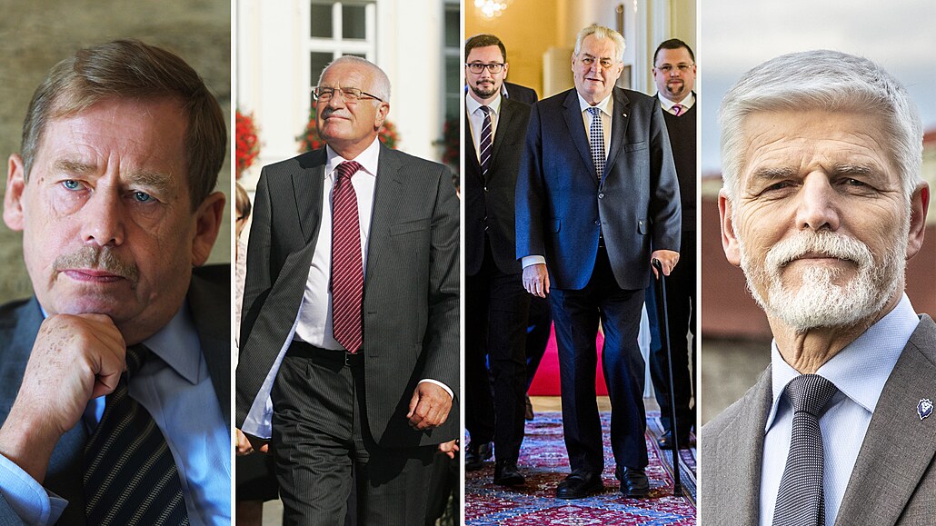 Václav Havel, Václav Klaus, Milo� Zeman a Petr Pavel
