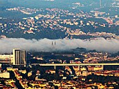 Neobvyklý zábr na most, který slouí Praze u 50 let.