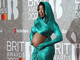 Také thotná zpvaka Kamille pedvedla bíko v celé kráse (Brit Awards,...