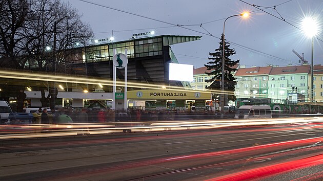 Stadion olek ped utknm Bohemians se Spartou.