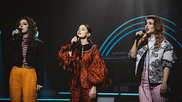 Dv pop-folklorn skupina Vesna, vtz nrodnho finle Eurovize 2023.