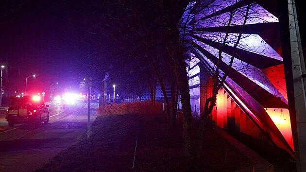 Policie vy�et�uje m�sto st�elby v Berkey Hall v are�lu Michigansk� st�tn� univerzity v East Lansingu. (13. �nora 2023)