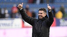 Milan Petrela po vítzném utkání Slovácka proti Viktorii Plze.