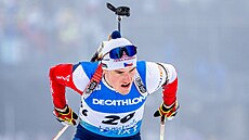 Tomá� Mikyska na trati závodu s hromadným startem na mistrovství sv�ta v...