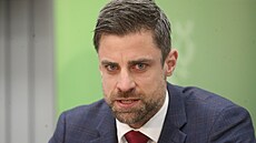 Nový �editel �eské inspekce �ivotního prost�edí (�I�P) Petr Bej�ek na tiskové...