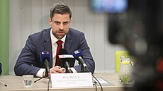 Nový �editel �eské inspekce �ivotního prost�edí (�I�P) Petr Bej�ek na tiskové...