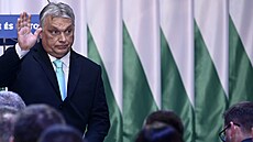 Maarský premiér Viktor Orbán pi kadoroním projevu o stavu zem (18. února...