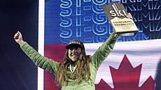 Kana�anka Laurence St-Germainová slaví titul mistryn� sv�ta ve slalomu na...