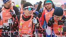 Na start Jizerské padesátky se postavila také Kateina Neumannová.