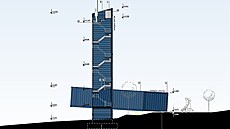 Takto si architekti pedstavují novou rozhlednu z kontejner nad Litomylí.