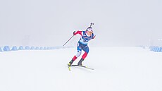 Jakub tvrtecký pi sprintu na mistrovství svta v nmeckém Oberhofu.
