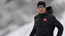 Ole Einar Björndalen coby trenér v �ínských barvách. To u� je minulost...