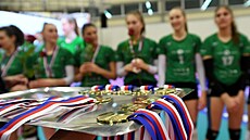 Zlaté medaile pipravené pro volejbalistky KP Brno.