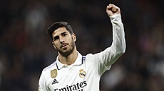 Marco Asensio z Realu Madrid slaví gól.