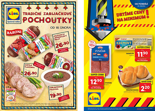 Pamatujete si ještě staré letáky? Proti těm dnešním byly směšně hubené