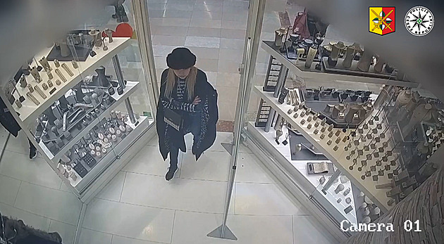 Muž odváděl pozornost prodavačky, žena mezitím ukradla stojánek se šperky