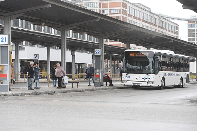 Autobusové nádraí ve Zlín (únor 2023)