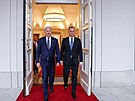 Americký prezident Joe Biden a polský prezident Andrzej Duda. (21. února 2023)