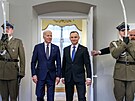 Americký prezident Joe Biden a polský prezident Andrzej Duda. (21. února 2023)