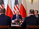 Jednání amerického prezidenta Joea Bidena s polským prezidentem Andrzejem...