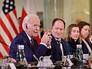 Jednání amerického prezidenta Joea Bidena s polským prezidentem Andrzejem...