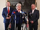 Setkn vedoucho Kancele prezidenta republiky Vratislava Myne (vpravo) s...