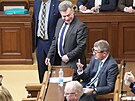 Jednání Poslanecké snmovny. Na snímku Andrej Babi. (28. února 2023)